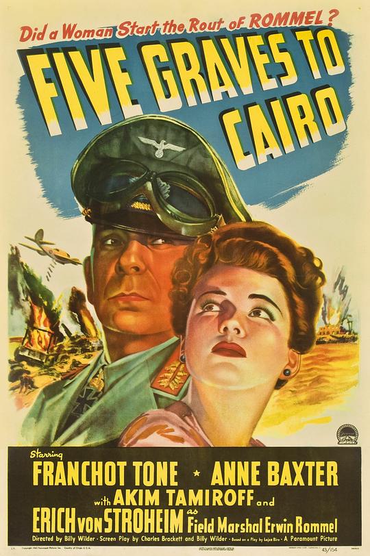 开罗谍报战Five Graves to Cairo(1943)插图%4K电影下载_3D影视资源_杜比视界迅雷下载