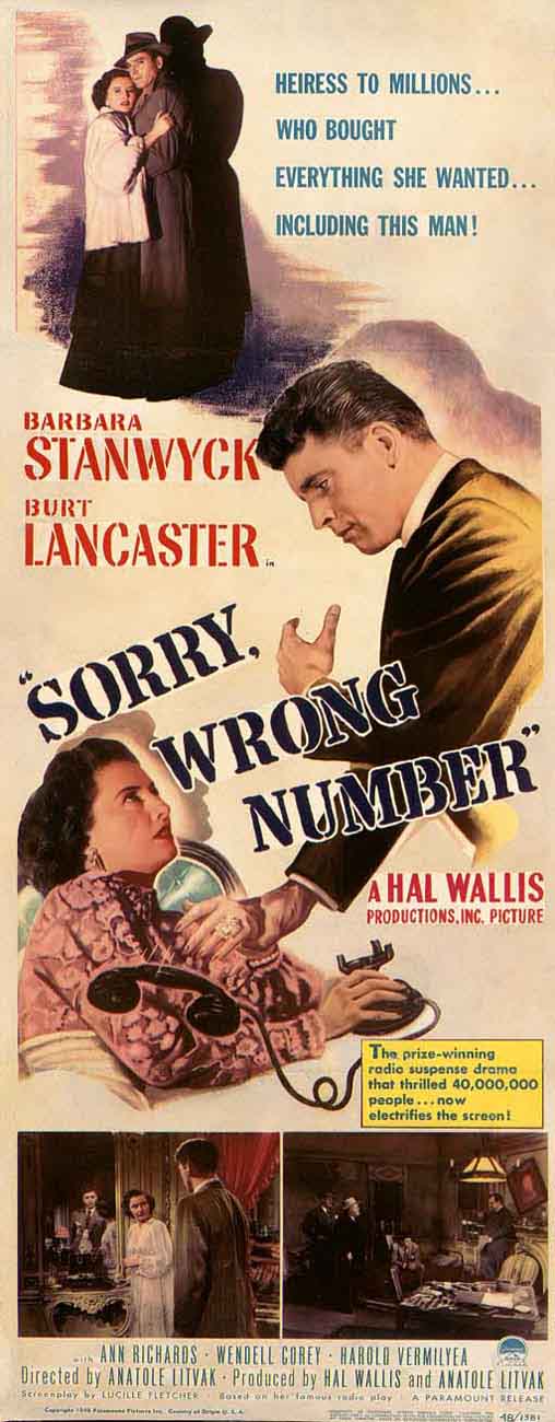 电话惊魂Sorry, Wrong Number(1948)插图%4K电影下载_3D影视资源_杜比视界迅雷下载