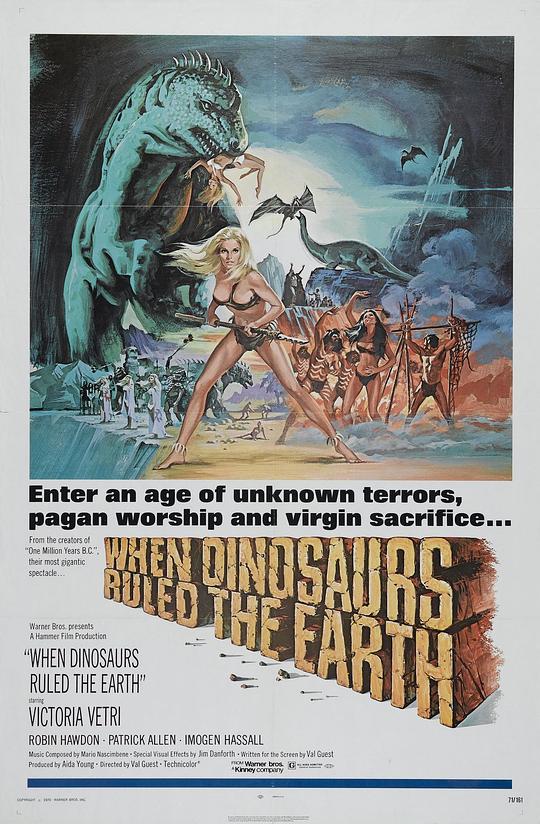 恐龙纪When Dinosaurs Ruled the Earth(1970)插图%4K电影下载_3D影视资源_杜比视界迅雷下载